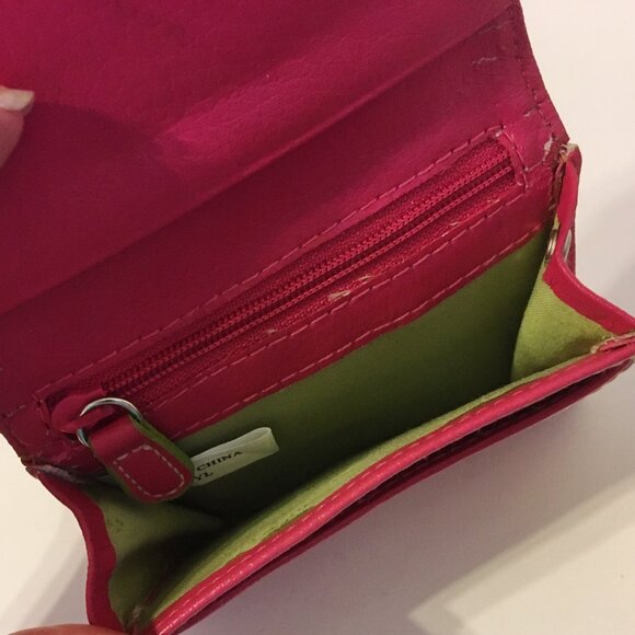 Purse Wallet Key Chain Avon Draw String Handbag Dragonfly Clutch Ungaro Logo - Picture 12 of 15